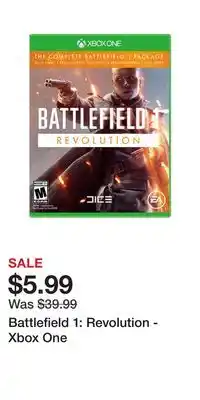 Game Stop Battlefield 1: Revolution - Xbox One offer