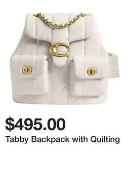 Belk Tabby Backpack with Quilting offer