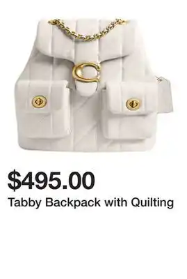 Belk Tabby Backpack with Quilting offer