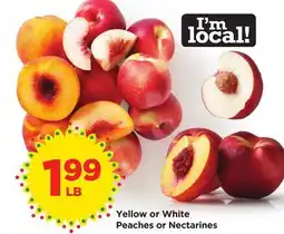 Food 4 Less Yellow or White Peaches or Nectarines offer