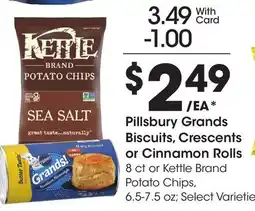 Ralphs Pillsbury Grands Biscuits, Crescents or Cinnamon Rolls offer