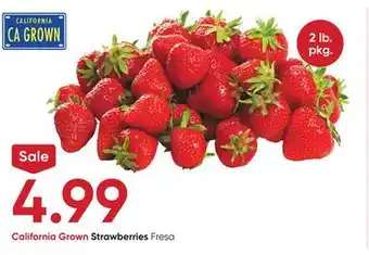 Stater Bros California Grown Strawberries offer
