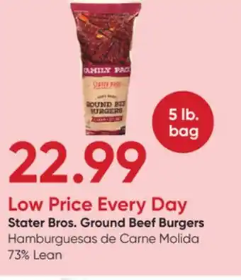 Stater Bros Stater Bros. Ground Beef Burgers offer