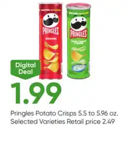Stater Bros Pringles Potato Crisps offer