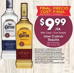 Ralphs Jose Cuervo Tequila offer