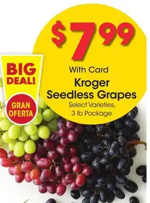 Ralphs Kroger Seedless Grapes offer