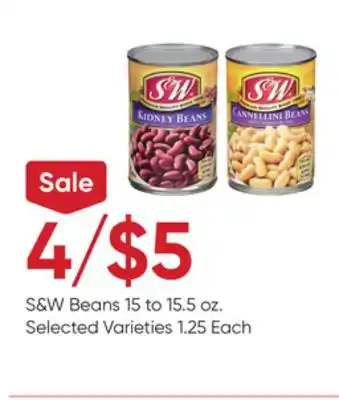 Stater Bros S & W Beans offer