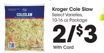 Ralphs Kroger Cole Slaw offer