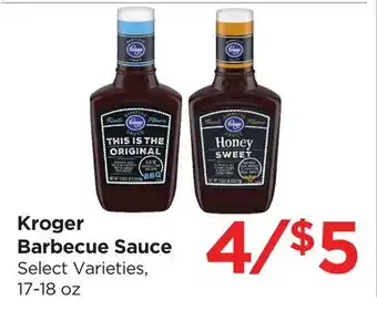 Food 4 Less Kroger Barbecue Sauce offer