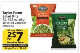 Vons Taylor Farms Salad Kits offer