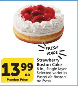 Vons Strawberry Boston Cake offer