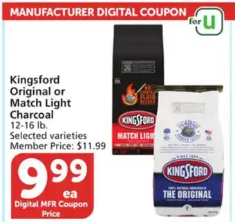 Vons Kingsford Original or Match Light Charcoal offer