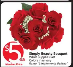 Vons Simply Beauty Bouquet offer
