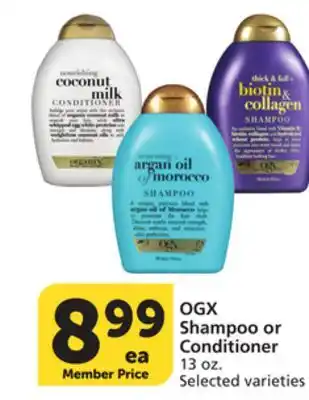 Albertsons OGX Shampoo or Conditioner offer