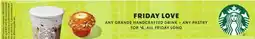 Albertsons ANY GRANDE HANDCRAFTED DRINK + ANY PASTRY offer