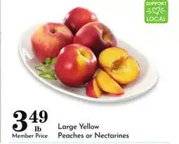Pavilions Large Yellow Peaches or Nectarines offer