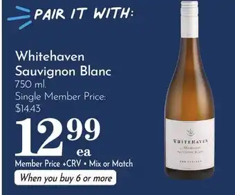 Pavilions Whitehaven Sauvignon Blanc offer