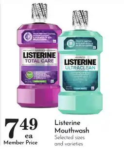 Pavilions Listerine Mouthwash offer