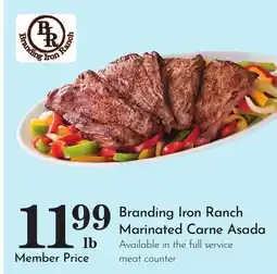 Pavilions Branding Iron Ranch Marinated Carne Asada offer