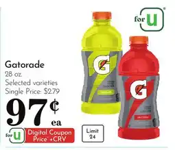 Pavilions Gatorade offer