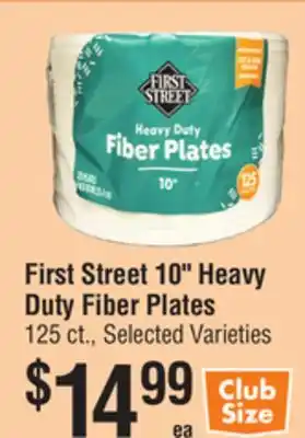 Smart & Final First Street 10 Heavy Duty Fiber Plates offer