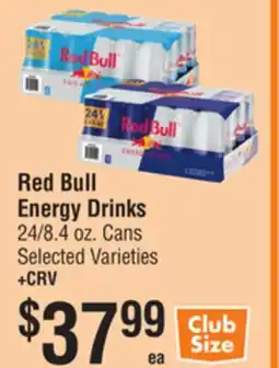 Smart & Final Red Bull Energy Drinks offer
