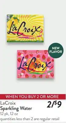 Fresh Thyme LaCroix Sparkling Water offer