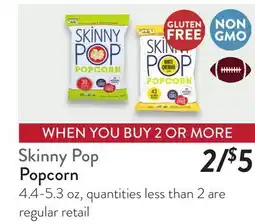 Fresh Thyme Skinny Pop Popcorn offer