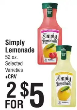 Smart & Final Simply Lemonade offer