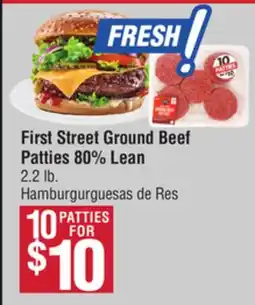 Smart & Final First Street Ground Beef Patties 80% Lean offer