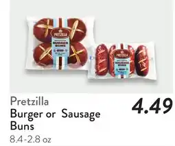 Fresh Thyme Pretzilla Burger or Sausage Buns offer