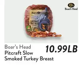 Fresh Thyme Boar's Head Pitcraft Slow Smoked Turkey Breast offer