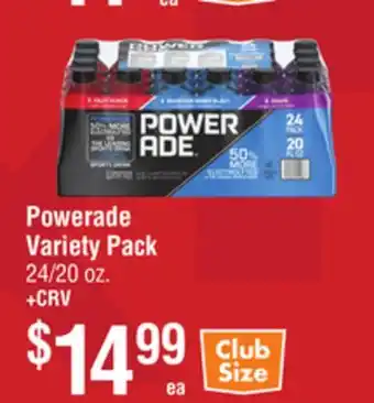 Smart & Final Powerade Variety Pack offer