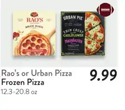 Fresh Thyme Rao's or Urban Pie Frozen Pizza offer
