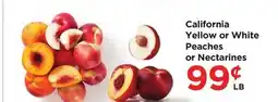 Food 4 Less Yellow or White Peaches or Nectarines offer