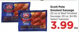 Food 4 Less Scott Pete Smoked Sausage offer