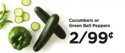 Food 4 Less Cucumbers or Green Bell Peppers offer