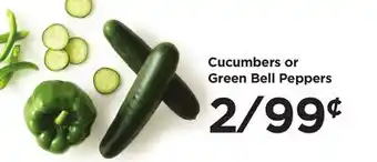 Food 4 Less Cucumbers or Green Bell Peppers offer