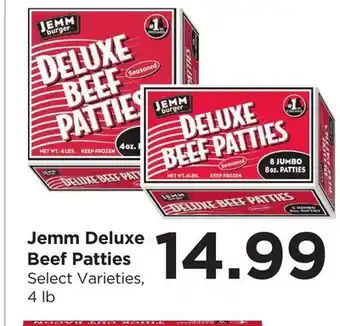 Food 4 Less Jemm Deluxe Beef Patties offer