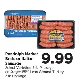 Food 4 Less Randolph Market Brats or Italian Sausage offer