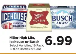 Food 4 Less Miller High Life, Icehouse or Busch offer