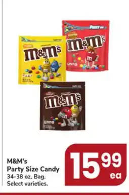 Jewel-Osco M&M's Party Size Candy offer