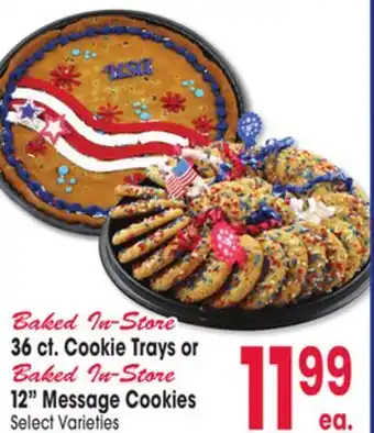 Jewel-Osco 36 ct. Cookie Trays or 12 Message Cookies offer