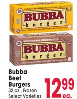 Jewel-Osco Bubba Beef Burgers offer