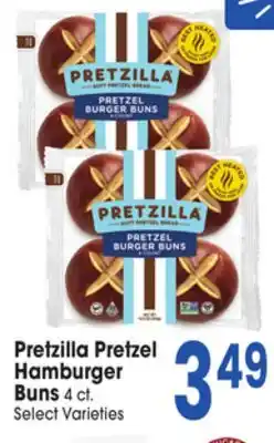 Jewel-Osco Pretzilla Pretzel Hamburger Buns offer