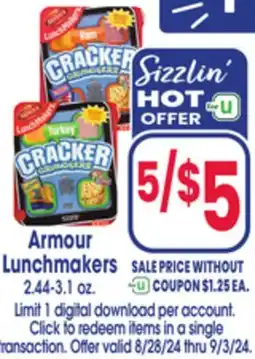 Jewel-Osco Armour Lunchmakers offer