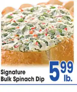 Jewel-Osco Signature Bulk Spinach Dip offer