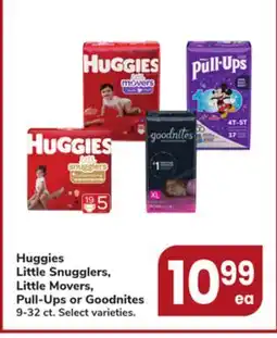 Jewel-Osco Huggies Little Snugglers, Little Movers, Pull-Ups or Goodnites offer