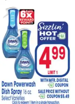 Jewel-Osco Dawn Powerwash Dish Spray offer
