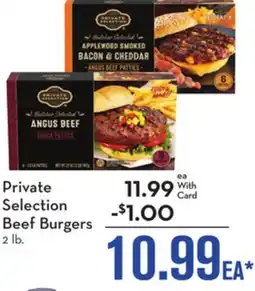 Mariano's Private Selection Beef Burgers offer